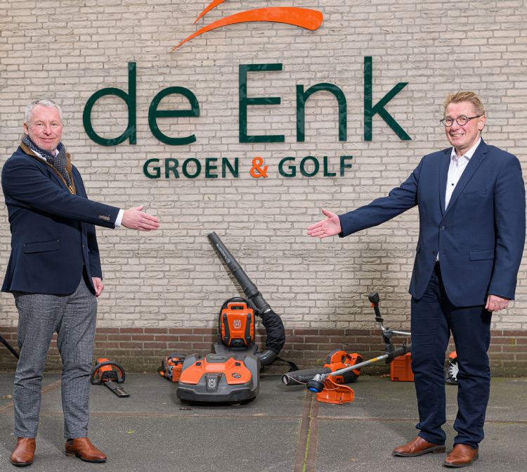 Gerard van der Werf (De Enk) en Anton de Jong (Husqvarna). Foto: Jos Klijn