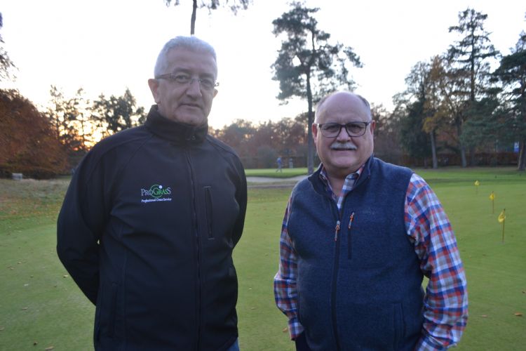 Mark Timmerman (Prograss) met Stan Kostka (Rhizosolutions), één van de sprekers op het webinar.