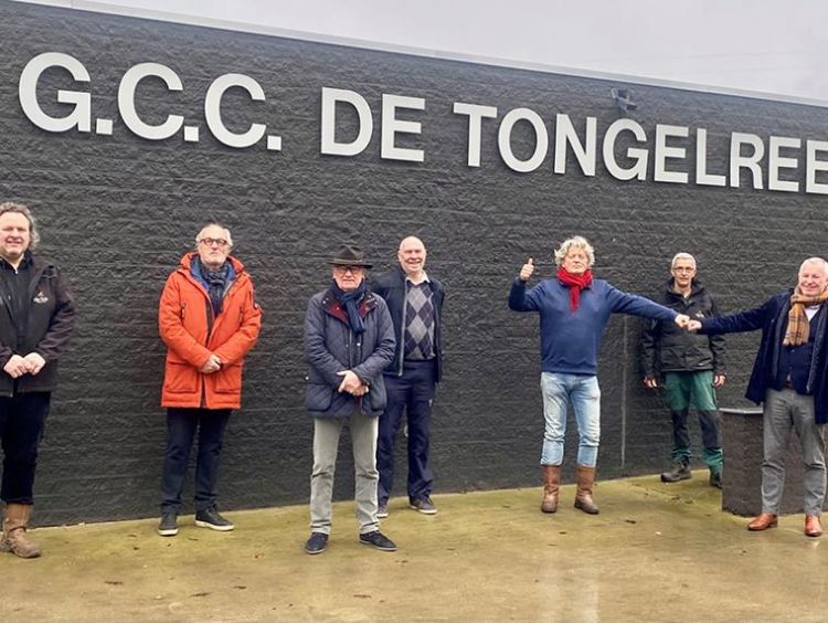 V.l.n.r. Patrick Graafmans (de Enk), Joop Mikkers (baancommissie), Ton van Daal (baancommissie), Ton de Bonouvrie (baancommissaris/bestuurslid), Peter v.d. berg (voorzitter), Peter Coppens (de Enk) en Gerard v.d. Werf (de Enk).