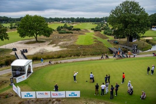 Teebox Hole 1 Bernardus Golf (foto Getty Pictures/ European Tour) 