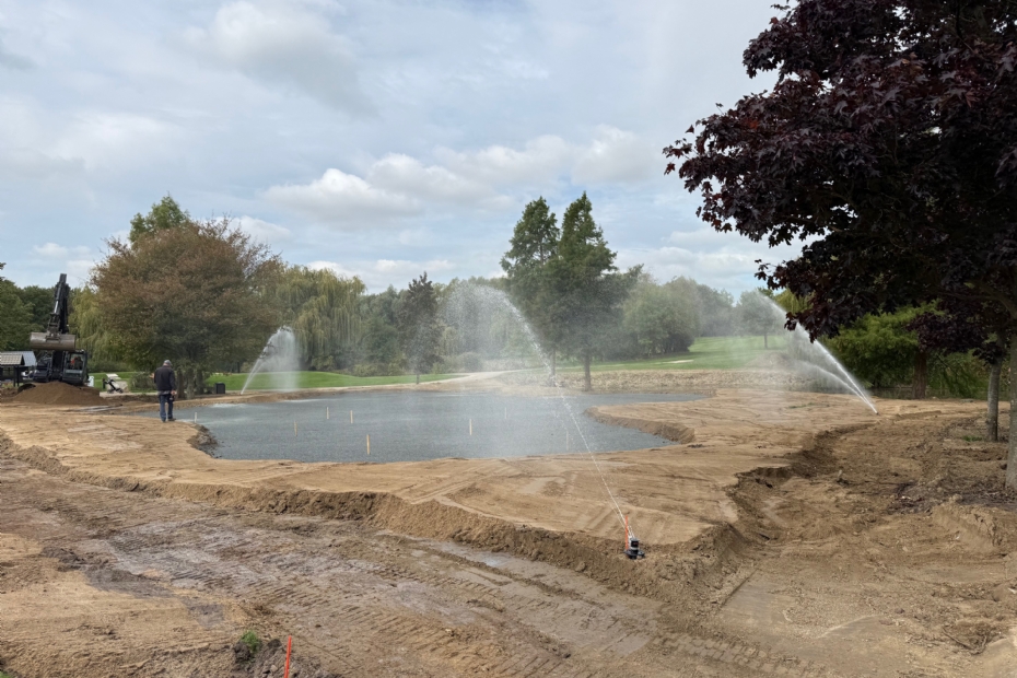 Aanleg beregeningssysteem Golfclub De Palingbeek