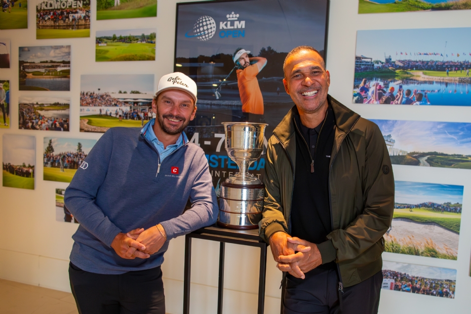 Ruud Gullit met toernooiambassadeur Joost Luiten (fotograaf: Justin Nan) 
