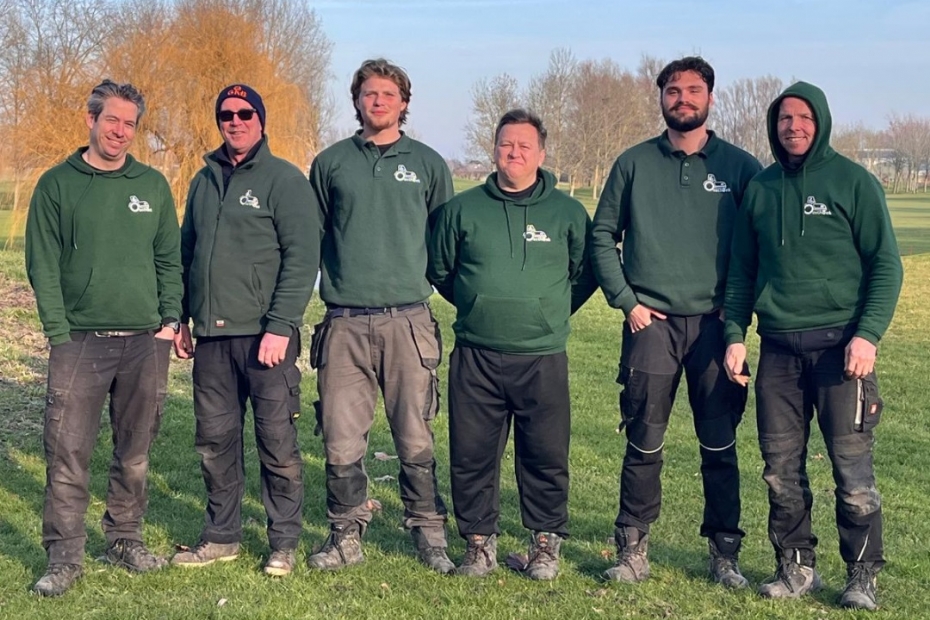 Greenkeepers van de Haarlemmermeersche Golfclub.